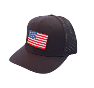 USA Flag Ventilated TriTech Hat